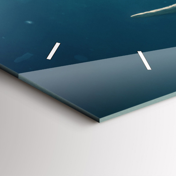 Horizontale Uhr mit motiv Schwimmender Elefant im Ozean