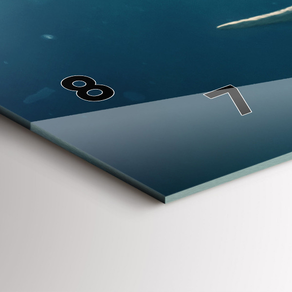 Horizontale Uhr mit motiv Schwimmender Elefant im Ozean