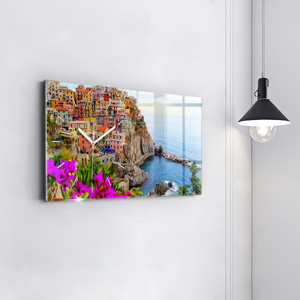 Horizontale Uhr Cinque Terre Küste