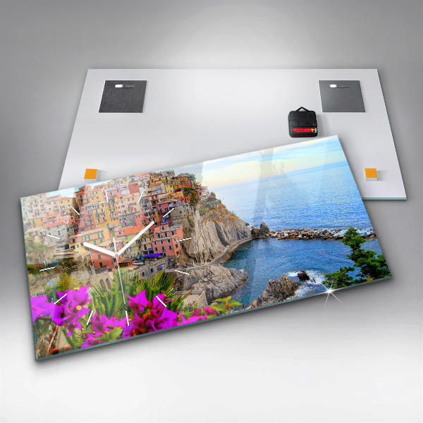 Horizontale Uhr Cinque Terre Küste