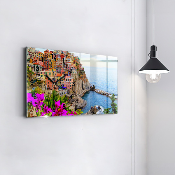 Horizontale Uhr Cinque Terre Küste