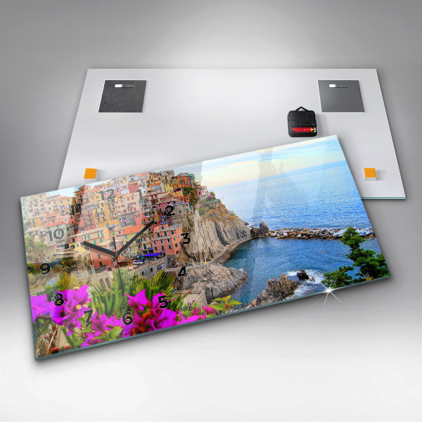 Horizontale Uhr Cinque Terre Küste