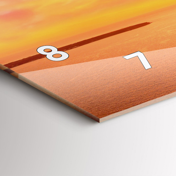 Horizontale Uhr mit motiv Alte Windmühle in Santorini