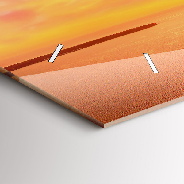 Horizontale Uhr mit motiv Alte Windmühle in Santorini