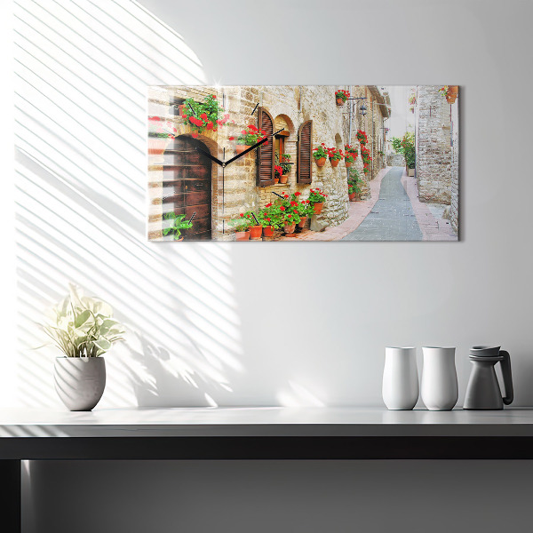 Horizontale Uhr Malerische Straße