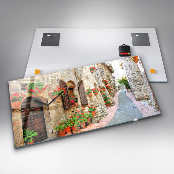 Horizontale Uhr Malerische Straße