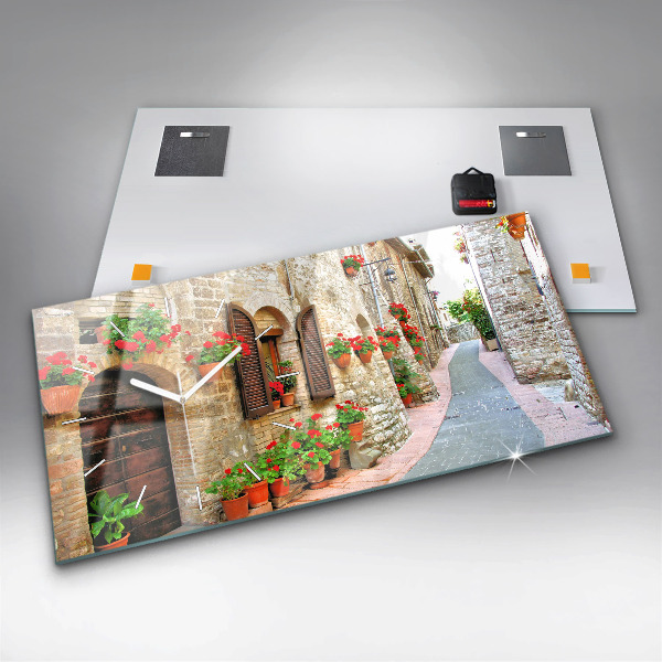 Horizontale Uhr Malerische Straße