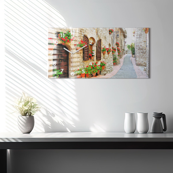 Horizontale Uhr Malerische Straße