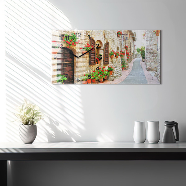 Horizontale Uhr Malerische Straße