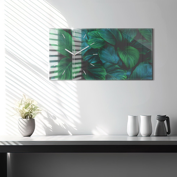 Horizontale Uhr mit motiv Blätter der Natur