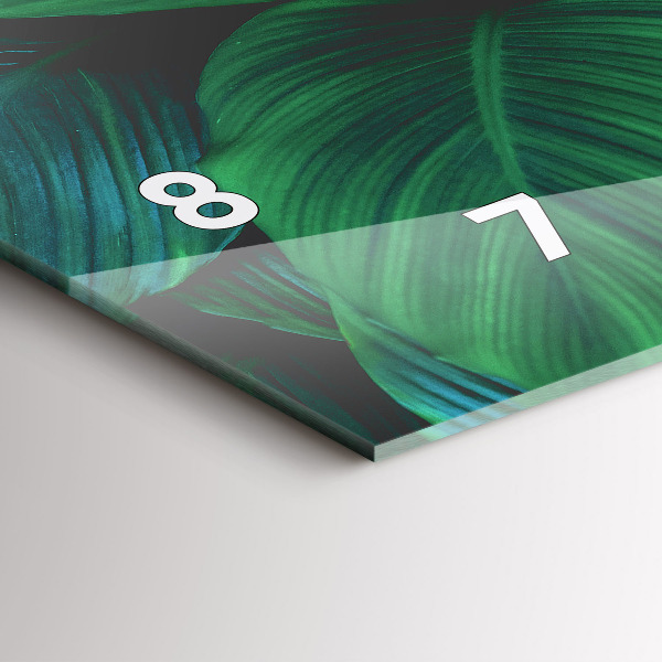 Horizontale Uhr mit motiv Blätter der Natur