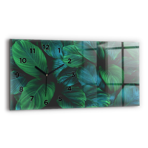 Horizontale Uhr mit motiv Blätter der Natur
