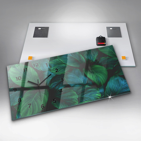 Horizontale Uhr mit motiv Blätter der Natur