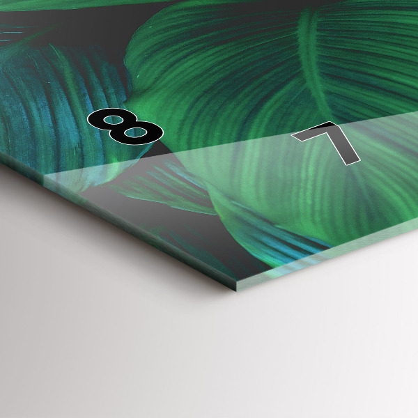 Horizontale Uhr mit motiv Blätter der Natur