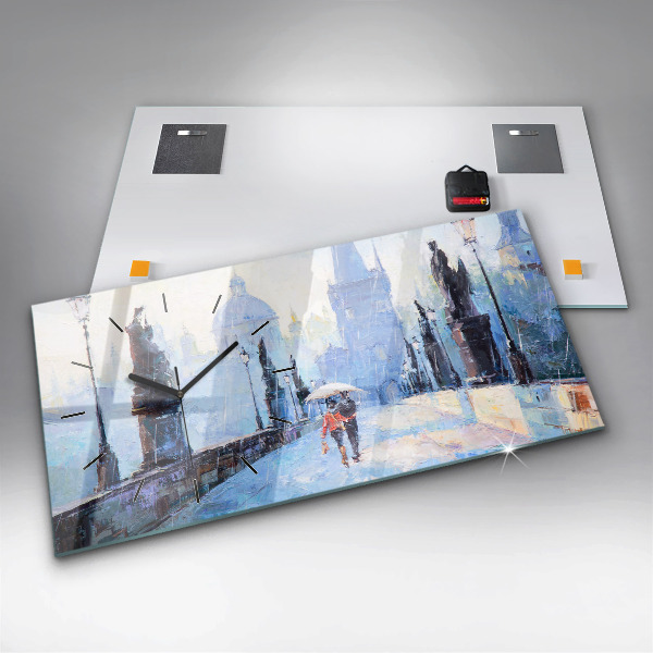 Horizontale Uhr mit motiv Ölgemälde