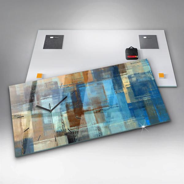 Horizontale Uhr Bunter Hintergrund - abstrakt