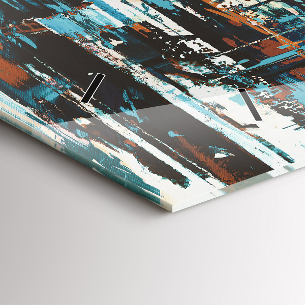 Horizontale Uhr mit motiv Straßenkunst