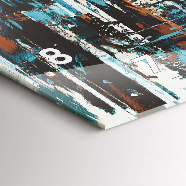 Horizontale Uhr mit motiv Straßenkunst