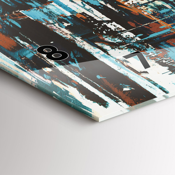 Horizontale Uhr mit motiv Straßenkunst