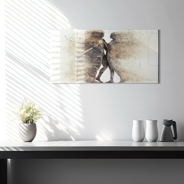 Horizontale Uhr Abstraktion Menschen Sand