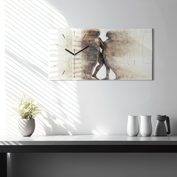 Horizontale Uhr Abstraktion Menschen Sand