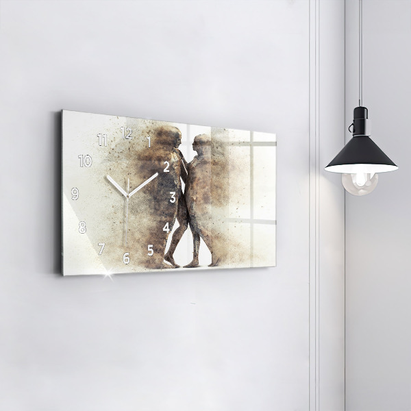 Horizontale Uhr Abstraktion Menschen Sand