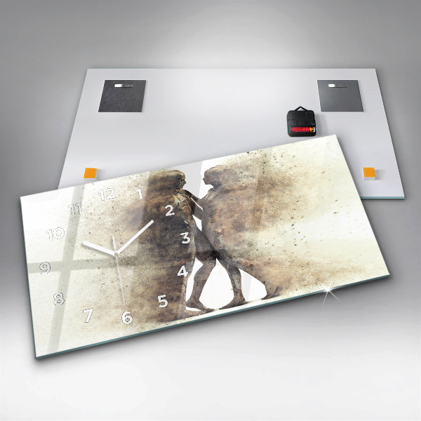 Horizontale Uhr Abstraktion Menschen Sand