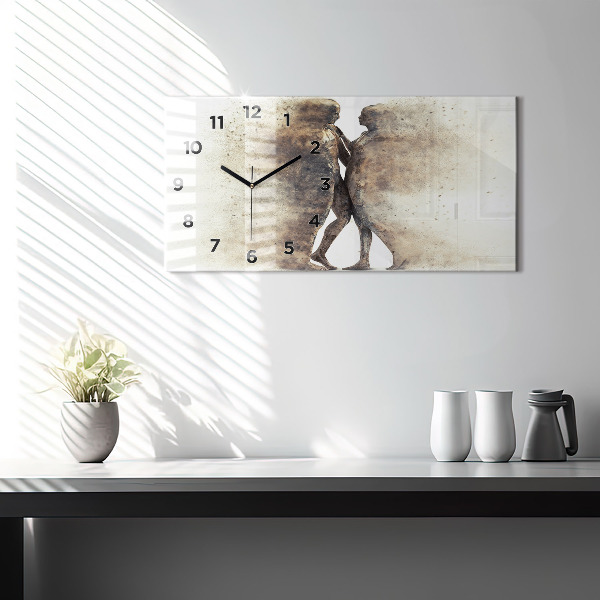 Horizontale Uhr Abstraktion Menschen Sand