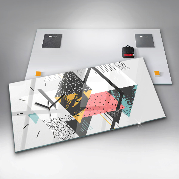 Horizontale Uhr Geometrisches Muster