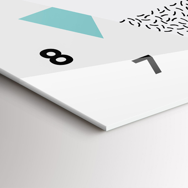 Horizontale Uhr Geometrisches Muster