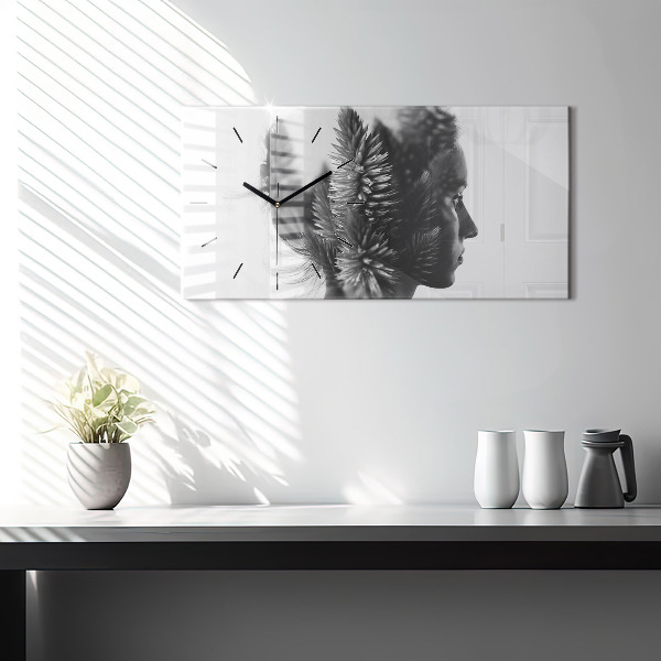 Horizontale Uhr mit motiv Menschliche Empfindsamkeit des Denkens