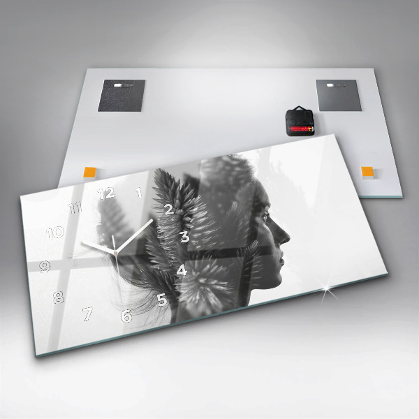 Horizontale Uhr mit motiv Menschliche Empfindsamkeit des Denkens