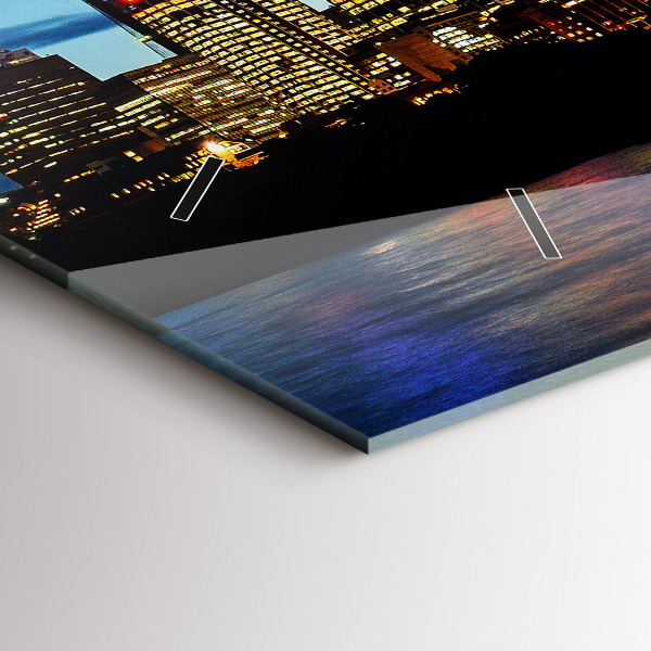 Horizontale Uhr mit motiv Sydney am Abend