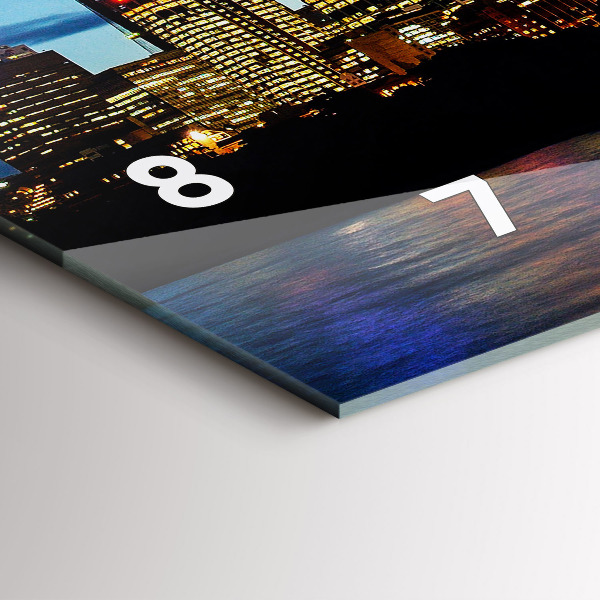 Horizontale Uhr mit motiv Sydney am Abend