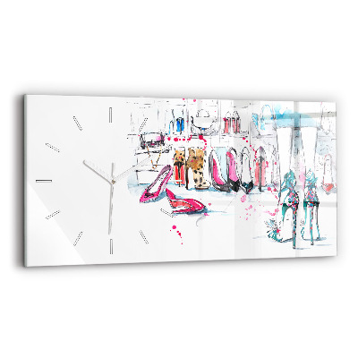 Horizontale Uhr mit motiv Element der Weiblichkeit