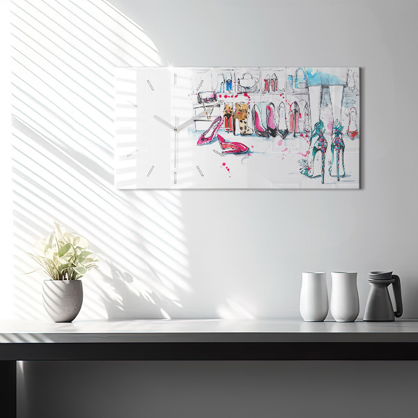 Horizontale Uhr mit motiv Element der Weiblichkeit