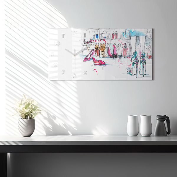 Horizontale Uhr mit motiv Element der Weiblichkeit