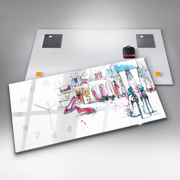 Horizontale Uhr mit motiv Element der Weiblichkeit