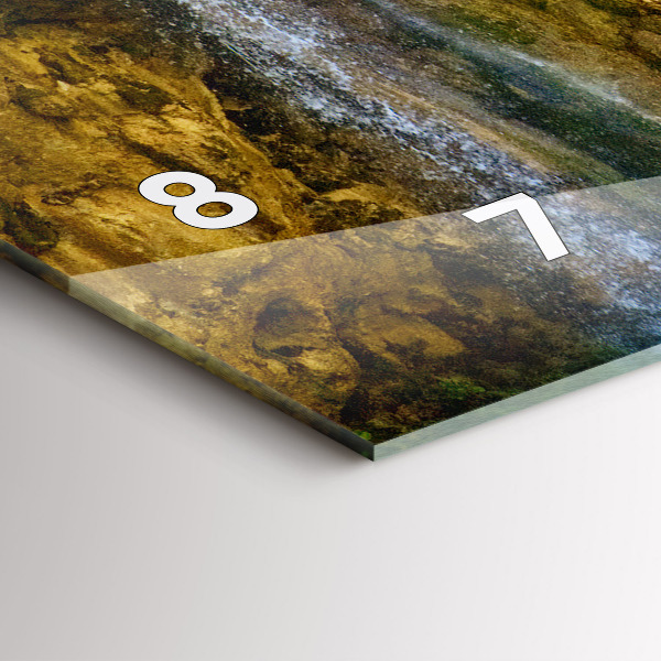 Horizontale Uhr mit motiv Lagunenlandschaft