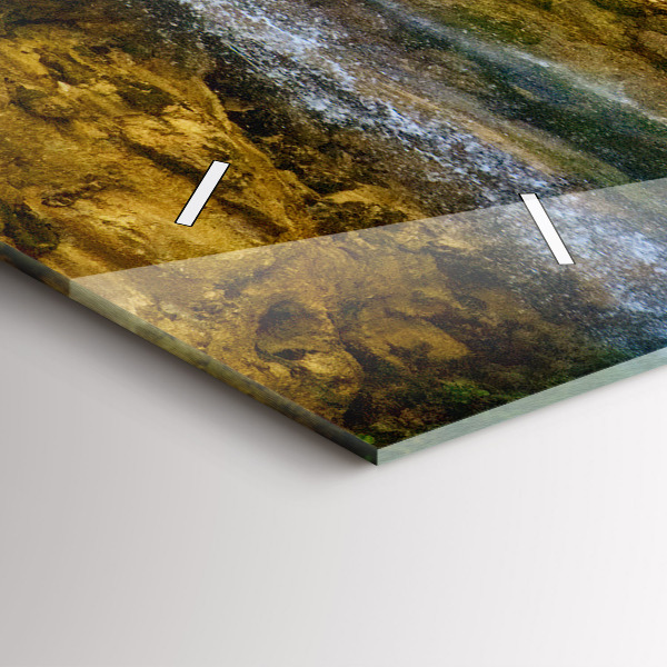 Horizontale Uhr mit motiv Lagunenlandschaft