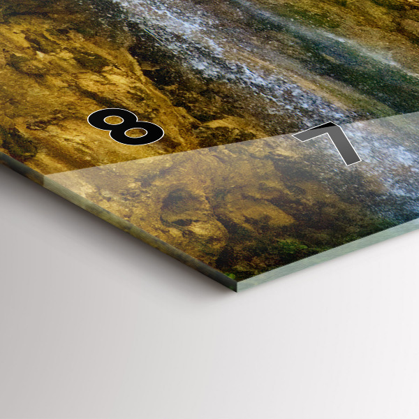 Horizontale Uhr mit motiv Lagunenlandschaft