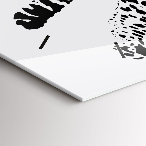 Horizontale Uhr mit motiv Silhouette eines Panthers