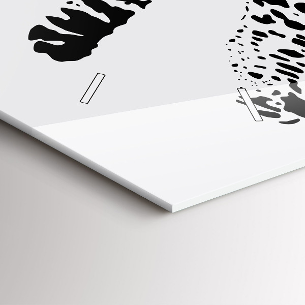 Horizontale Uhr mit motiv Silhouette eines Panthers