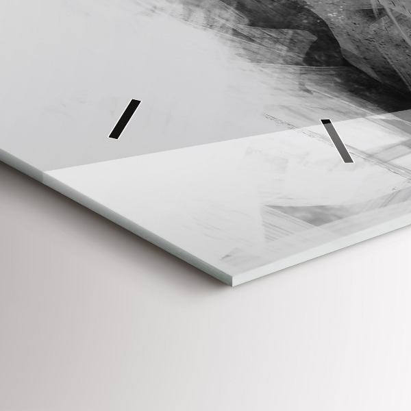 Horizontale Uhr mit motiv Gemalter Löwe