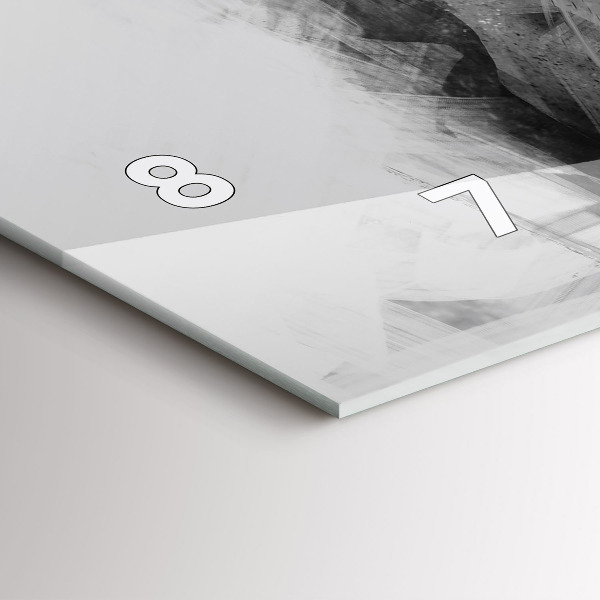 Horizontale Uhr mit motiv Gemalter Löwe