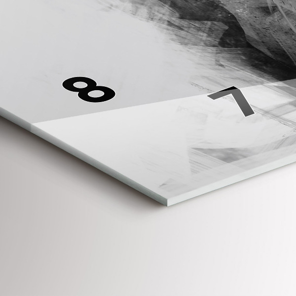 Horizontale Uhr mit motiv Gemalter Löwe