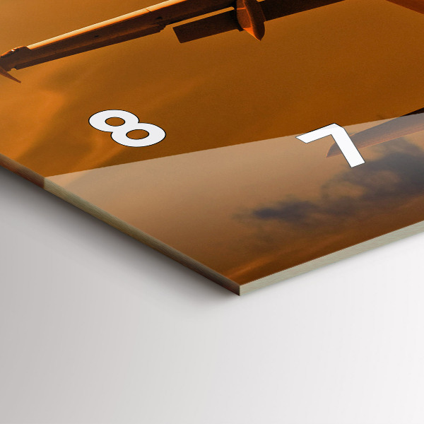 Horizontale Uhr Reise mit dem Flugzeug