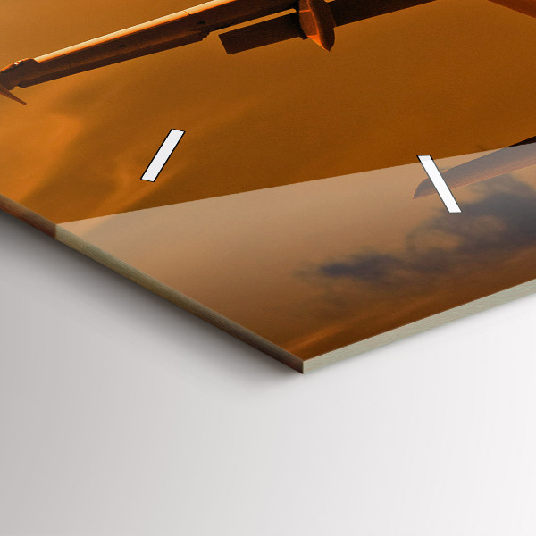 Horizontale Uhr Reise mit dem Flugzeug