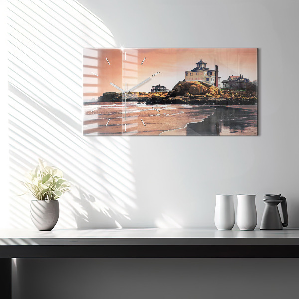 Horizontale Uhr mit motiv Sherman Küste