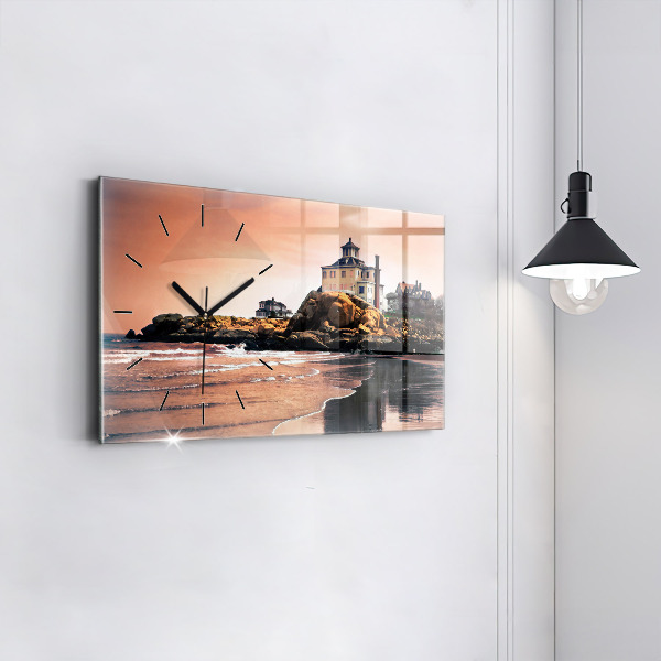 Horizontale Uhr mit motiv Sherman Küste
